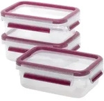 EMSA Frischhaltedose Clip & Close 0,55 Liter 3er Set himbeer
