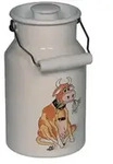 Riess Milchkanne mit Deckel 2 Liter Country Almliesel