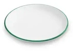 Gmundner Keramik Gr&uuml;ner Rand, Dessertteller Cup (&Oslash; 20cm)