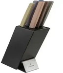 Victorinox Swiss Modern Messerblock 6-teilig farbig Buchenholz schwarz