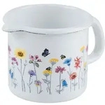 Riess Schnabeltopf &Oslash;10cm 3/4L Flora Emaille