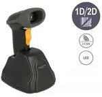 Delock 2,4 GHz Barcode Scanner 1D und 2D mit Ladestation