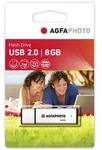 AgfaPhoto USB Flash Drive 2.0 - USB-Flash-Laufwerk - 8 GB - USB 2.0 - Silber
