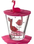 LEONARDO Kindertrinkglas Flamingo 3tlg Bambini Trinkglas