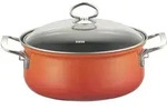 Riess Nouvelle Corall Kasserolle mit Glasdeckel &Oslash;16cm 1 Liter