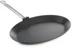 HENDI Fischpfanne - oval Titanium Professional, 400x275x(H)35mm