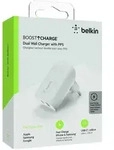 Belkin BOOST CHARGE - Netzteil - 37 Watt - PD 3.0 - 2 Ausgabeanschlussstellen (U...