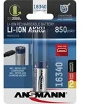 Ansmann 16340 Li-Ion Akku 850mAh 3,6V Micro USB Eingang 1300-0015