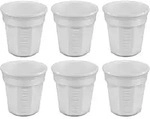 Bialetti - Tasse - achteckig - wei&szlig; (Packung mit 6)