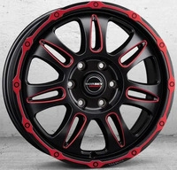 BORBET DESIGN CW8 black rim window polished matt 8.0Jx18 6x139.7 ET45