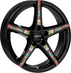 ALUTEC RAPTR diamantschwarz mit Stickerbomb 8.0Jx18 5x114.3 ET45