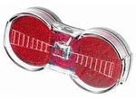 Busch & M&uuml;ller Batterie-R&uuml;cklicht TOPLIGHT FLAT S SENSO rot/klar