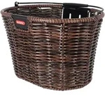 Vorderradkorb KLICKfix Structura oval 39x24x28cm,braun,geflochten,o. Adapter