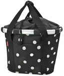 City-Tasche KLICKfix Bikebasket black dots, 35x28x26cm, Reisenthel