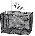 Einkaufskorb Un' x klappbar Festmontage 32x18x23cm,schwarz, engmaschig