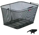 Fahrradkorb City Korb Cargo, Engmaschig, Schwarz, Mit Korbklip, Asista, 0313K
