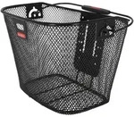 Vorderradkorb KLICKfix Uni 35x26x25cm, sw, engm., mit Lampenclip