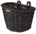 Vorderrrad-Korb Basil Darcy L Rattan 41x35x34 cm, schwarz, Lenkerbefest.