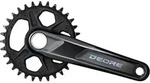 Kurbelgarnitur Shimano DEORE FC-M6120-1 12-f.,32Z,175mm,sw, 2-teil., o.Lagersch.