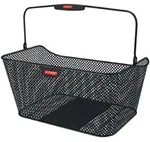 Hinterradkorb KLICKfix City mit KorbKlip 40x20x30cm, schwarz, engmaschig