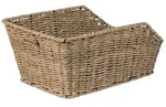 Hinterradkorb Basil Cento Rattan Look 47x34x22cm, seegrass