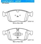 ATE Bremsbelagsatz, Scheibenbremse 13047073272 f&uuml;r Volvo
