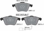TEXTAR Bremsbelagsatz, Scheibenbremse 2380101 f&uuml;r Audi