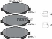 TEXTAR Bremsbelagsatz, Scheibenbremse 2376802 f&uuml;r TOYOTA