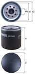MAHLE &Ouml;lfilter oc1421 Anschraubfilter 80mm Gewindema&szlig;M22x1,5 f&uuml;r Opel GM...
