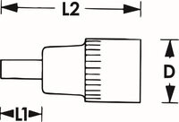 VIGOR Steckschl&uuml;sseleinsatz TORX&reg; Schraubendreher-Einsatz v2173