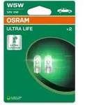 OSRAM Gl&uuml;hlampe, R&uuml;ckfahrleuchte ULTRA LIFE W5W Doppelblister 2825ult2bl