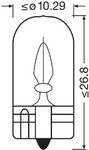 OSRAM Gl&uuml;hlampe, Park-/Positionsleuchte Original W3W 12V Doppelblister 28212bl
