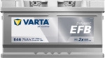 VARTA Starterbatterie DYNAMIC EFB 12 V, 75 Ah, 730 A 575500073K262 f&uuml;r Ford