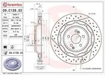 BREMBO Bremsscheibe 09c12833 zweiteilig 360mm 26mm f&uuml;r Mercedes
