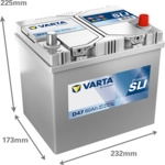 VARTA Starterbatterie 560410054k262 12V 68Ah 540A f&uuml;r Ford BYD GEELY TOYOTA HYUNDAI
