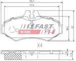 FAST Bremsbelagsatz, Scheibenbremse ft29014 Hinterachse f&uuml;r VW Mercedes