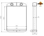 NRF W&auml;rmetauscher, Innenraumheizung 54377 f&uuml;r Ford ABARTH
