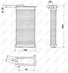 NRF W&auml;rmetauscher, Innenraumheizung 58608 f&uuml;r Ford