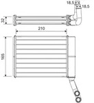 VALEO W&auml;rmetauscher, Innenraumheizung 811597 f&uuml;r Peugeot