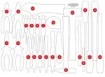 KS TOOLS Schaumstoffeinlage, Sortimentskasten 811003397