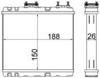 MAHLE W&auml;rmetauscher, Innenraumheizung ah247000s f&uuml;r NISSAN