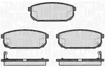 MAGNETI MARELLI Bremsbelagsatz, Scheibenbremse 363916060448 f&uuml;r KIA