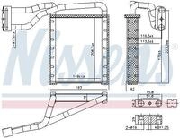 NISSENS W&auml;rmetauscher, Innenraumheizung 707306 f&uuml;r Ford