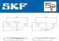 SKF Bremsbelagsatz, Scheibenbremse vkbp91354 f&uuml;r Volvo