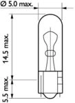 PHILIPS Gl&uuml;hlampe 13516cp Glassockellampe