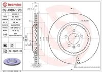 BREMBO Bremsscheibe 09.D807.23 370mm 30mm f&uuml;r LAND ROVER