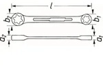 HAZET Doppel-Ringschl&uuml;ssel 609e6xe8