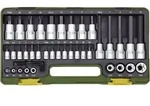 PROXXON Steckschl&uuml;sselsatz 1/2 Zoll + 1/4 Zoll, (41-tlg.) 23290