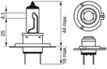 BOSCH Gl&uuml;hlampe, Fernscheinwerfer 1987302078 H7 f&uuml;r YAMAHA Citro&euml;n Peugeot Volvo