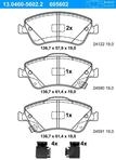 ATE Bremsbelagsatz, Scheibenbremse 13046056022 f&uuml;r TOYOTA